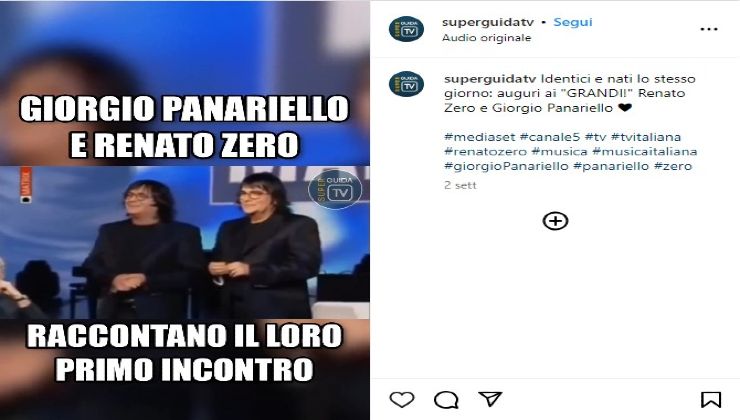 Giorgio Panariello Renato Zero imitazione